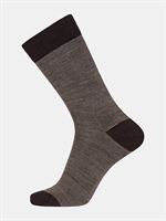 Egtved Twin sock uld/bomuld brun